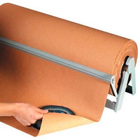 THE PACKAGING WHOLESALERS Indented Kraft Paper, 60 lbs., 48"W x 300'L, 1 Roll PIKP4860